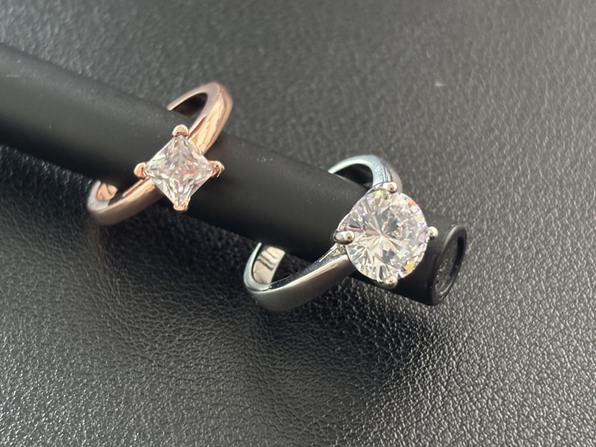 Anelli: 2 x Solitaire Rings – Nuovo e nell'imballaggio originale da Mellingen venduto da Guilhermefurlan 3