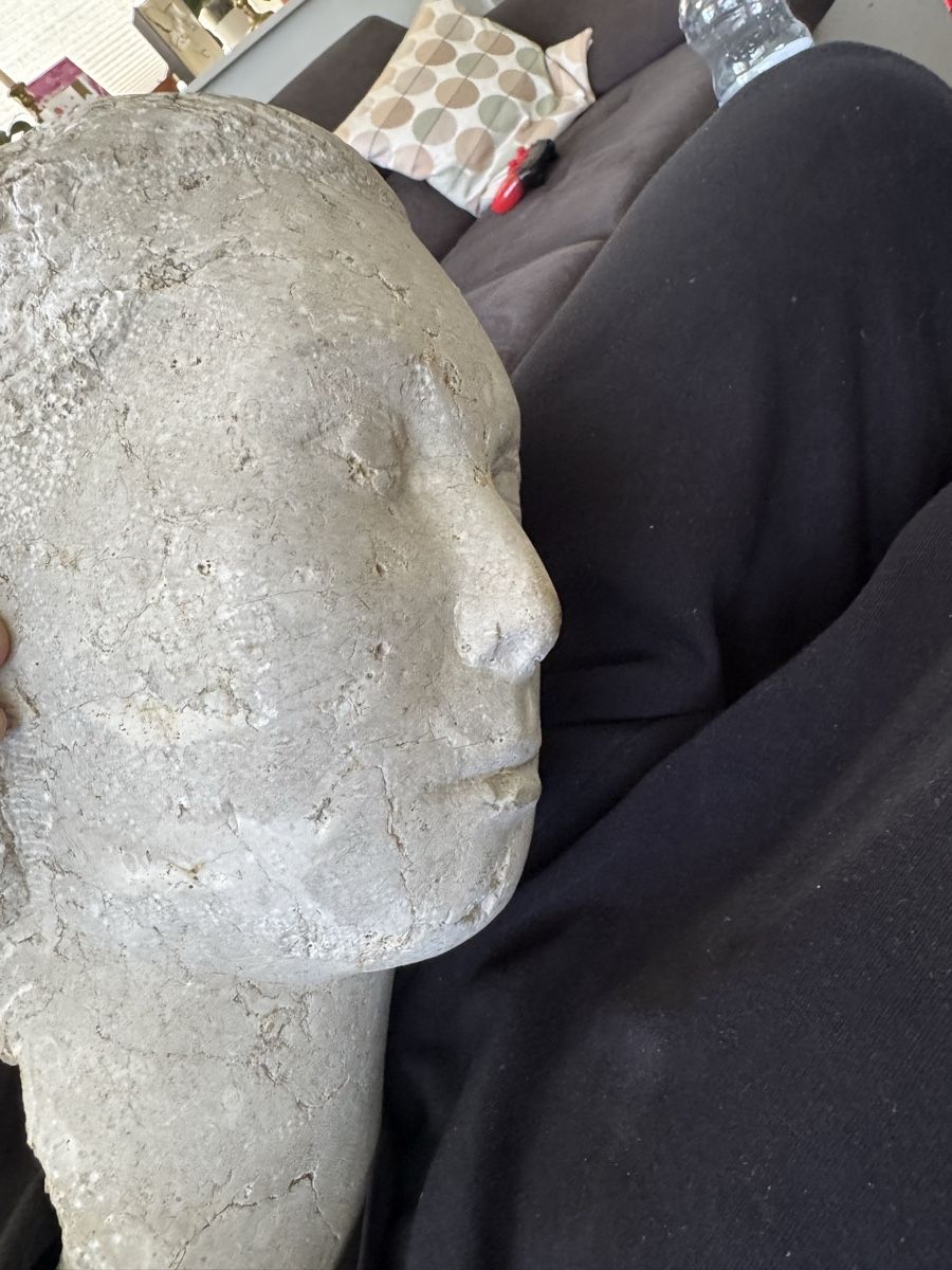 Sculture & Statue: Abstrakte Kopfskulptur aus Dolomit – Usato da Buchs AG venduto da ChrizZa 6