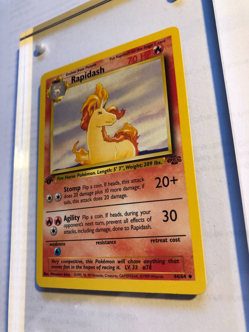 Sammelbilder & Trading cards: Rapidash (uncommon) 1st Jungle - MINT - ab 1.- – Gebraucht aus Giubiasco von dan_pr8b 2