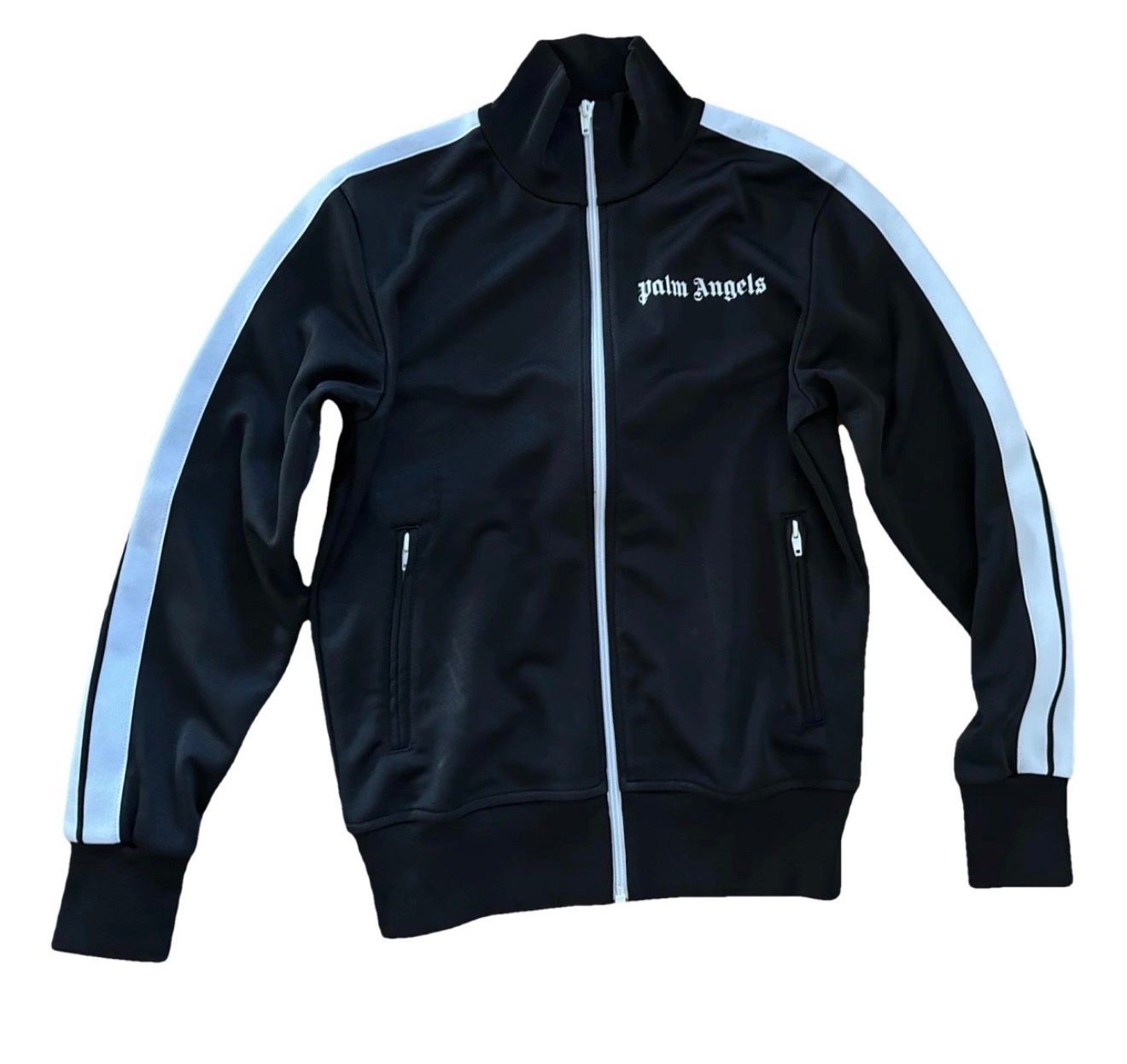 Giacche: Palm Angels Trackjacke Black – Usato da Lachen SZ venduto da mima41