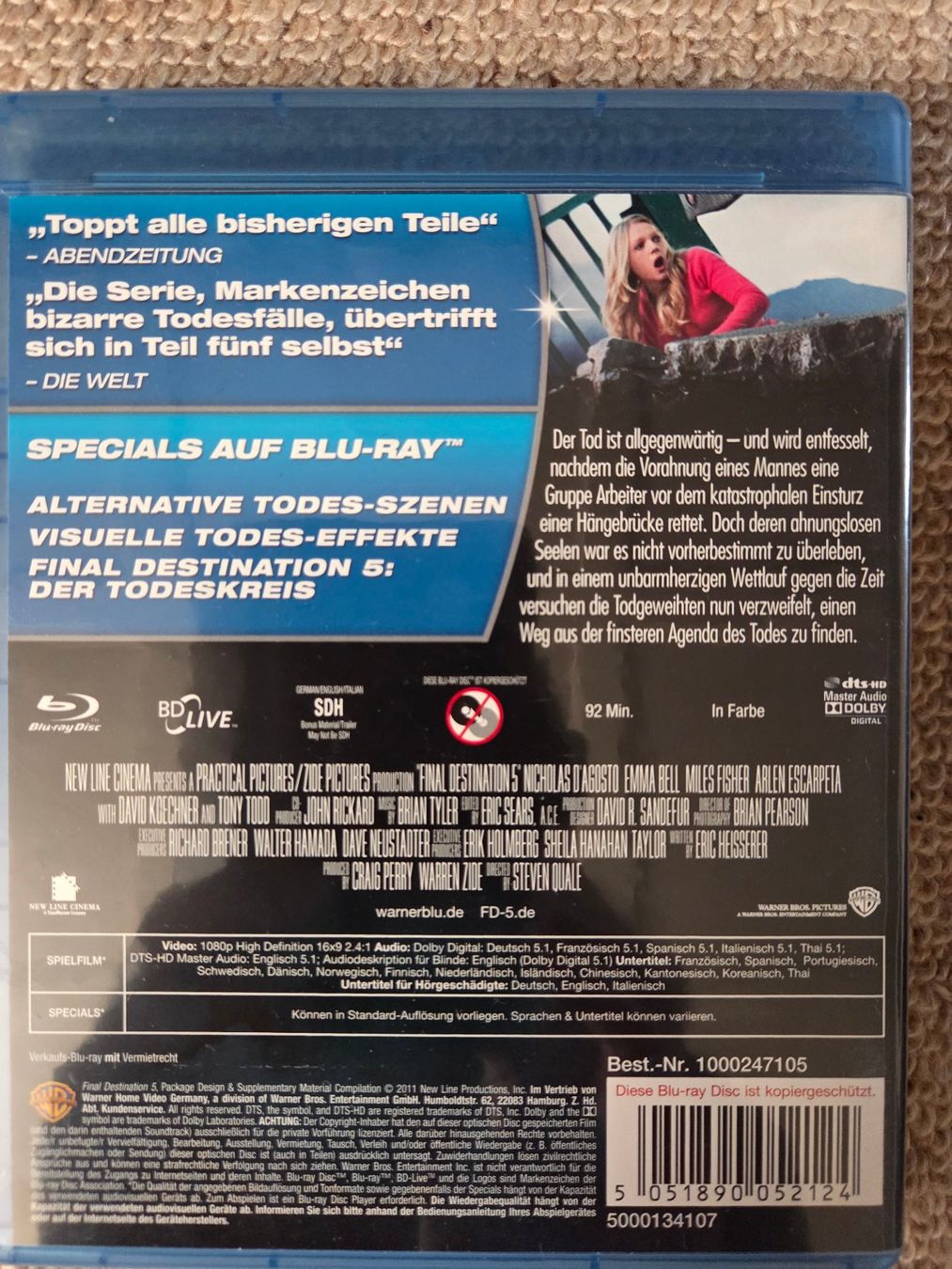 Alle DVDs: Final Destination 5 Blu-ray – Gebraucht aus Mollis von Cadillac58 1