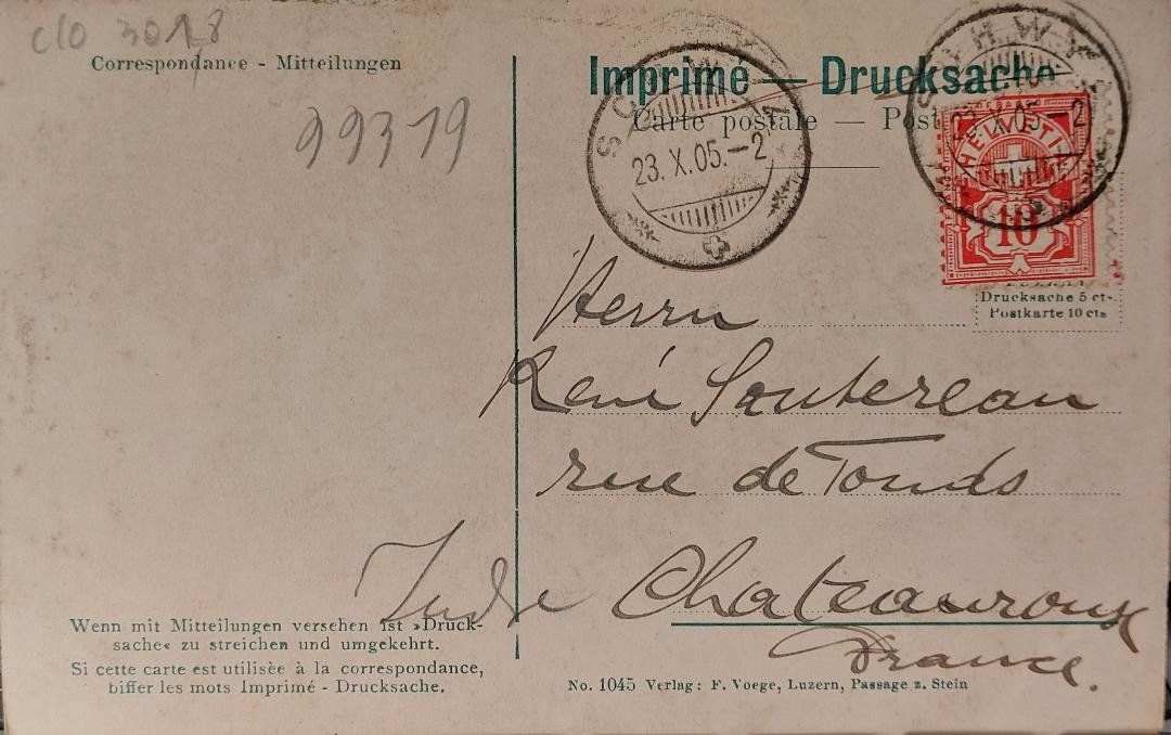 Cartoline postali: BÜRGENSTOCK - 1905 – Usato da Delémont venduto da Domdom1 1