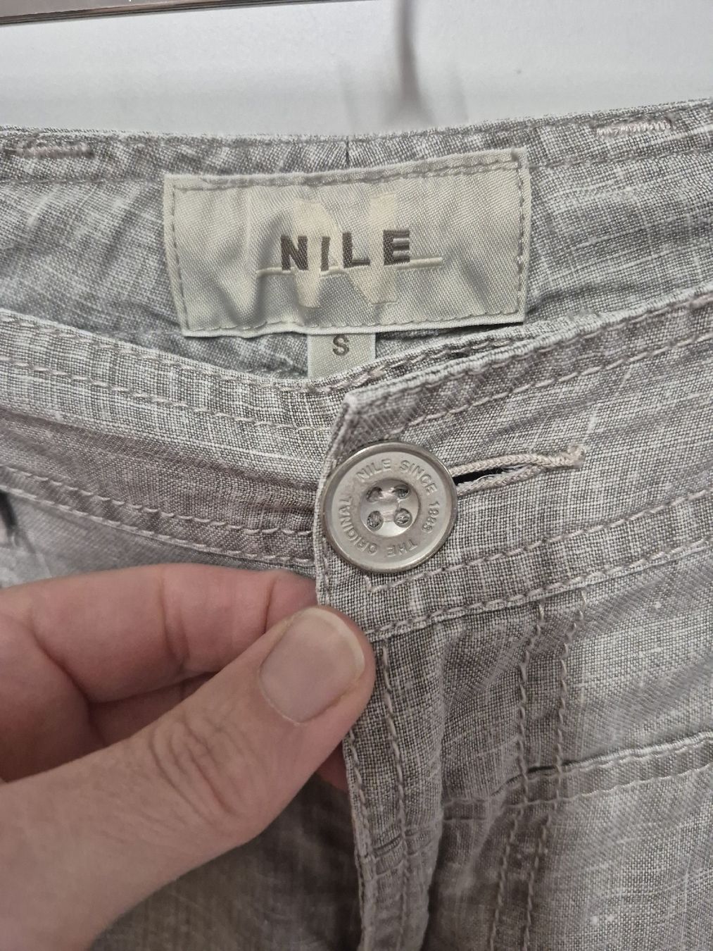 Nile Pantaloni: NILE Capri Hose Gr.S 100% Leinen – Usato da Merligen venduto da muss_haben 4