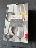 2 neue Capri Champagner Gläser