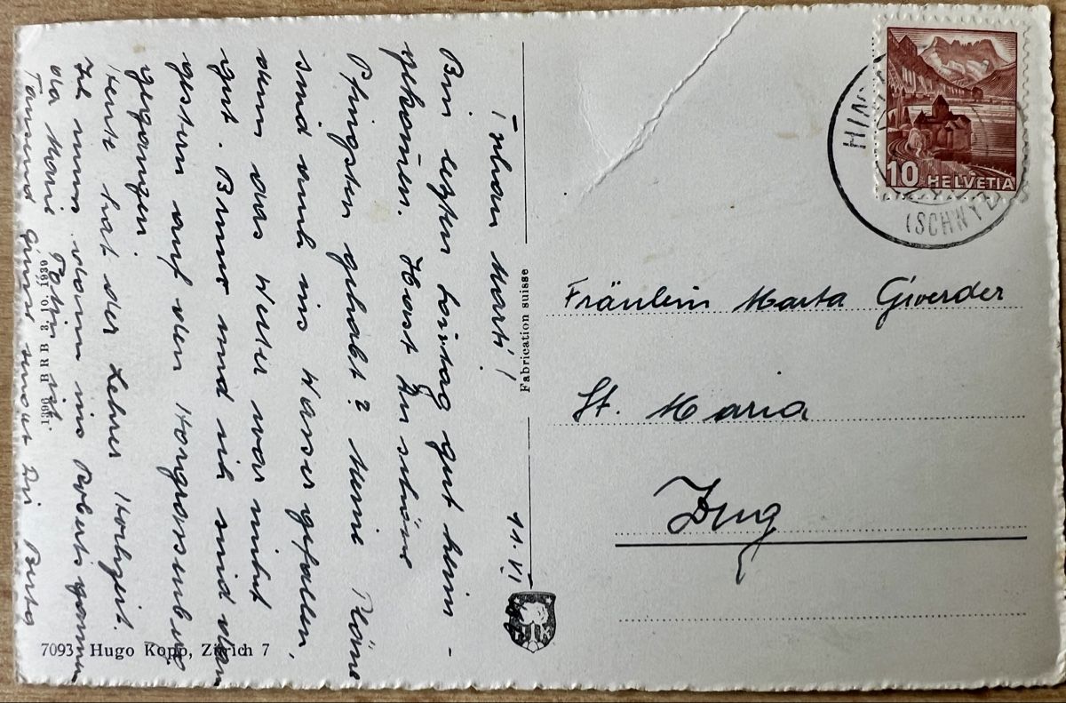 Cartoline postali: AK von Muotathal ca.1940 – Usato da Muotathal venduto da OttoK01 1