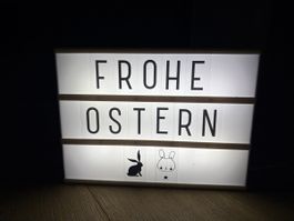 Leuchtbox mit Buchstaben und Symbolen! 🐰✨