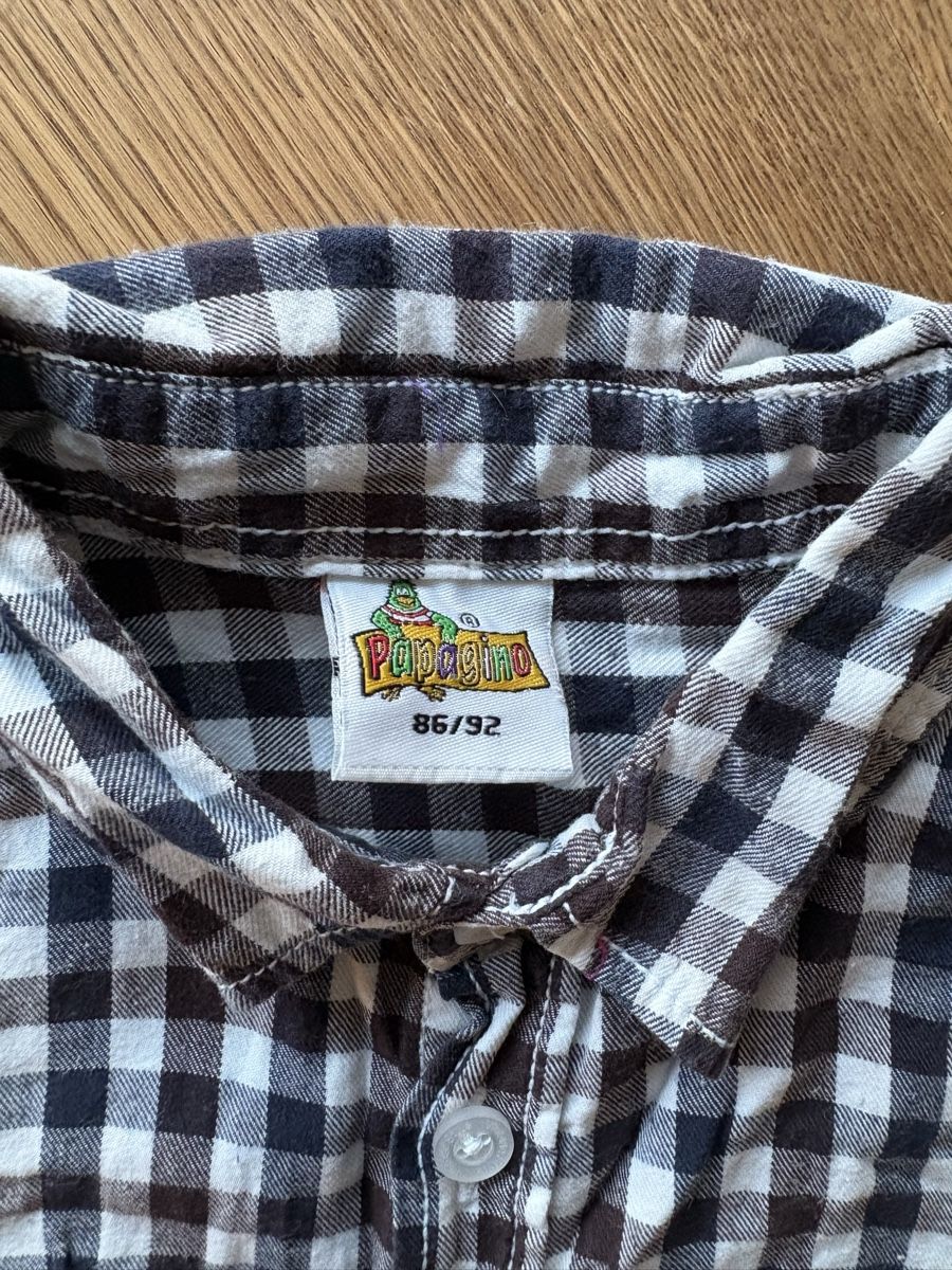 Camicie, T-shirt & Polo: Hemd Gr. 86/92, kariert – Usato da Horgen venduto da Rafnaf 4