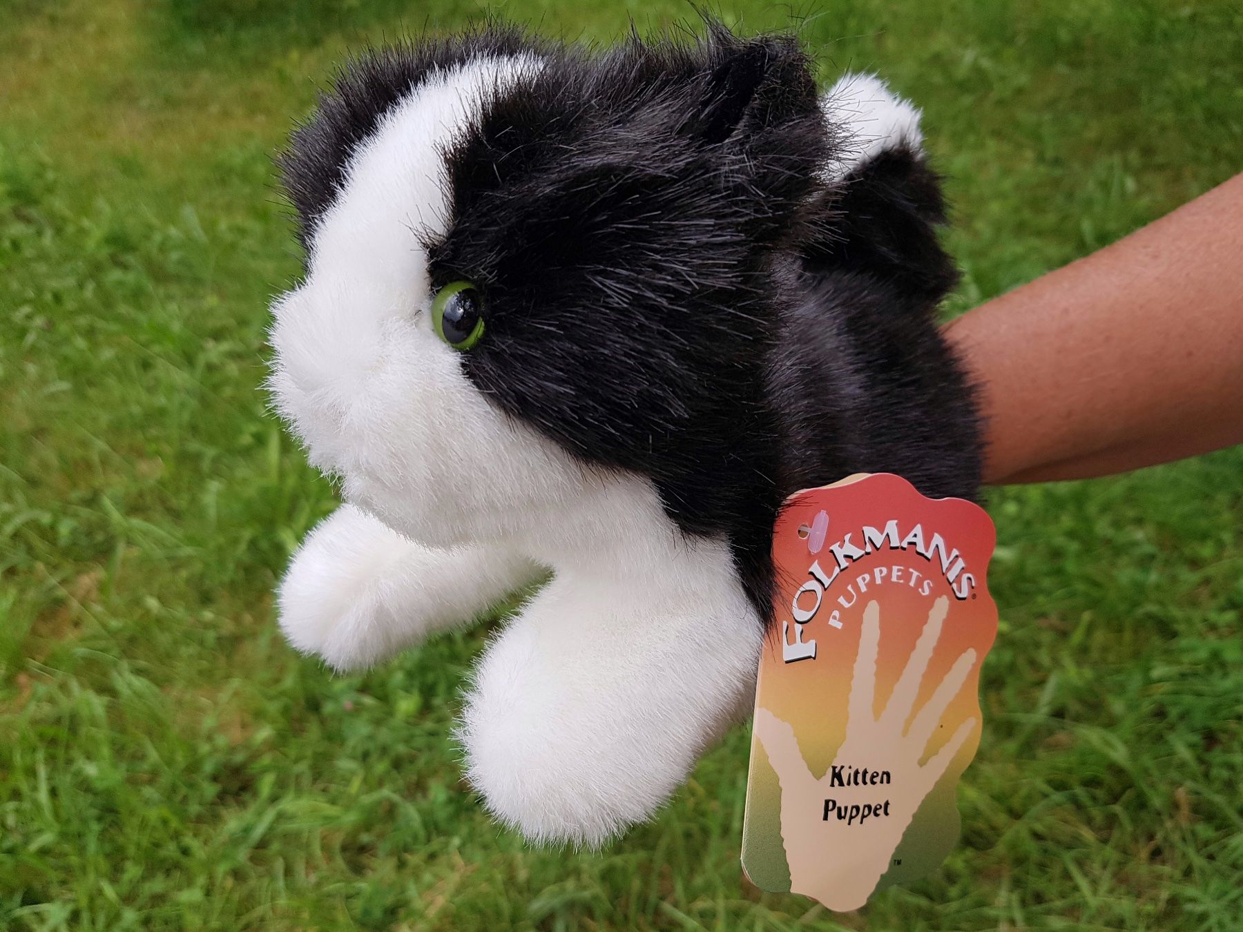 Bambole: FOLKMANIS: Handpuppe Kätzchen  / NEU – Nuovo e nell'imballaggio originale da Dürrenäsch venduto da Didaedi