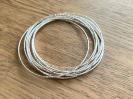 Silberne Armreifen Bracelets, dünn & elegant, 90 Stk. NEU