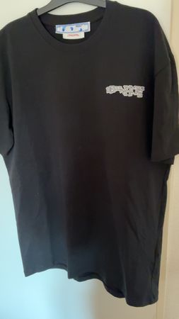 T-shirt Off-White noir, taille L, impeccable, tendance!