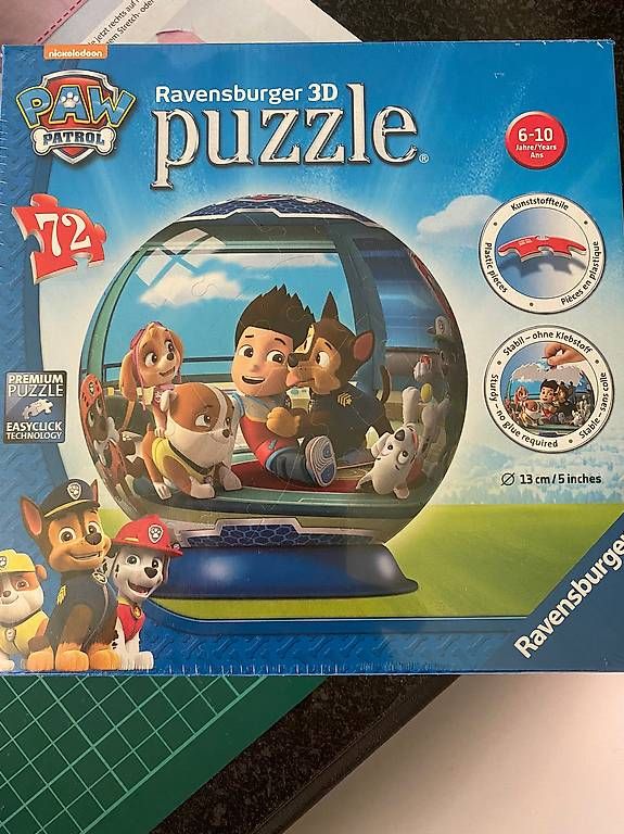 Puzzles: Paw Patrol 3D Puzzle Ball NEU – D'occasion à Gwatt (Thun) par Bennae
