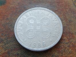 FINLANDE  5  Pennia  1986