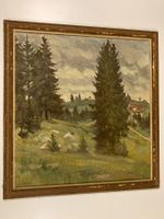 Albert Schweizer (1885-1948) Landschaftsgemälde signiert