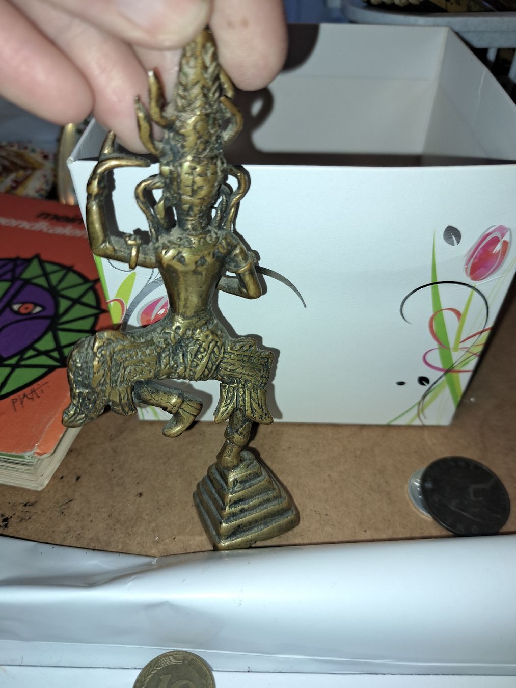 Figurines: Dekorative Messing Figur einer  Göttin. – D'occasion à Kölliken par Upcycling-by-Mc-TAM 3