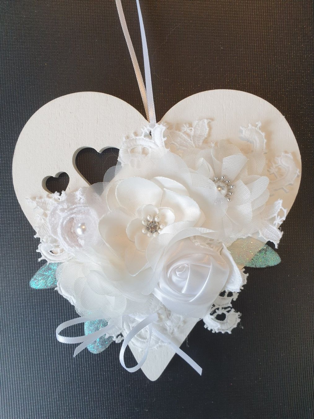 Tutte le decorazioni: Geschenk Herz Deko Shabby Chic Spitze Muttertag Geburtstag – Nuovo e nell'imballaggio originale da Gossau ZH venduto da Goes05 4