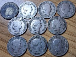 5 Rappen 1850/1904 - Lot 10 Stück!