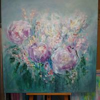 Originalgemälde auf Leinwand 100x100 cm, Unikat!!!