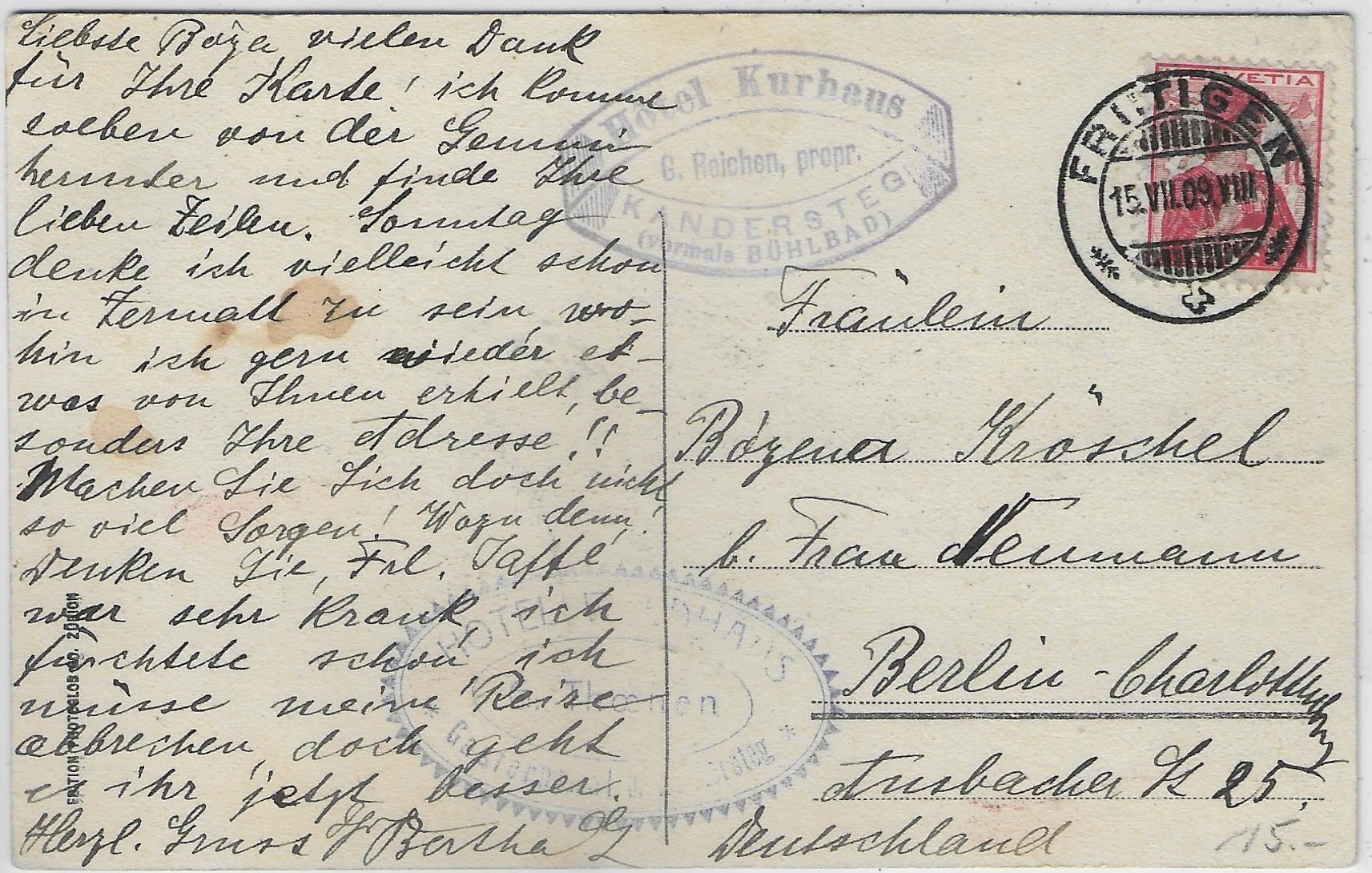 Cartoline postali: Gasternholz - Hotel Waldhaus – Usato da Ettingen venduto da Kartenplanet 1