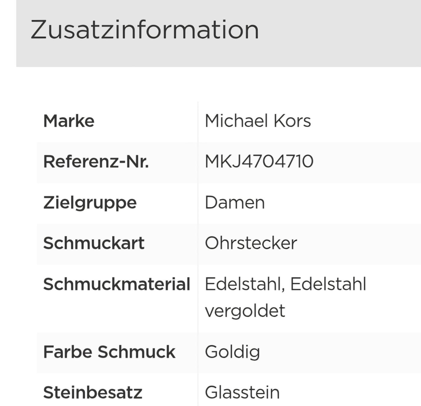 Michael Kors Orecchini pendenti & Orecchini a lobo: Michael Kors Ohrstecker MK Brilliance – Usato da Ellighausen venduto da Luna_dk 8