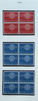 LOT 4 ER BLOCKS BRIEFMARKEN SCHWEIZ NEU 1960