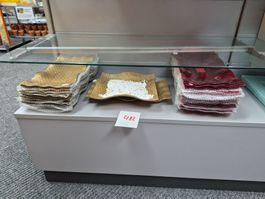 482 Posten Kerzen- Untersetzer Glas aus Liquidation