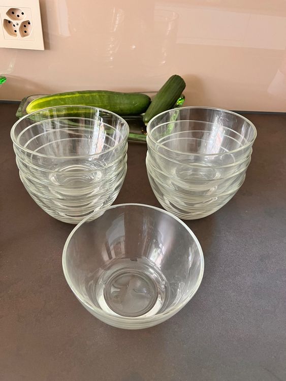 9 Glas Frühstücks- Schüssel, Salat, Geschirr, Mochele (Gebraucht) in ...