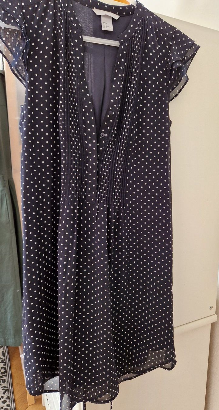 H&M Vestiti: Blusenkleid mit polka dots marine/weiss – Nuovo (secondo la descrizione) da Küsnacht ZH venduto da 2011_ 1
