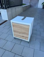 Waschbeckenunterschrank weiss Eiche Optik gebraucht