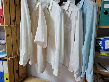 Bluse weiss kurzarm
