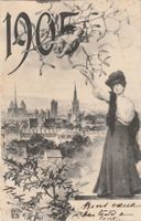 Alte Ansichtskarte 1905 gelaufen gebrauchter Zustand