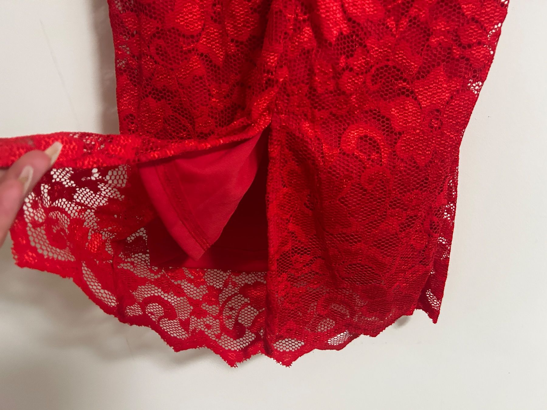 Vestiti: Spitzenkleid Kleid Rot Elegant Gr L NEU – Nuovo e nell'imballaggio originale da Regensdorf venduto da Spyke55 7