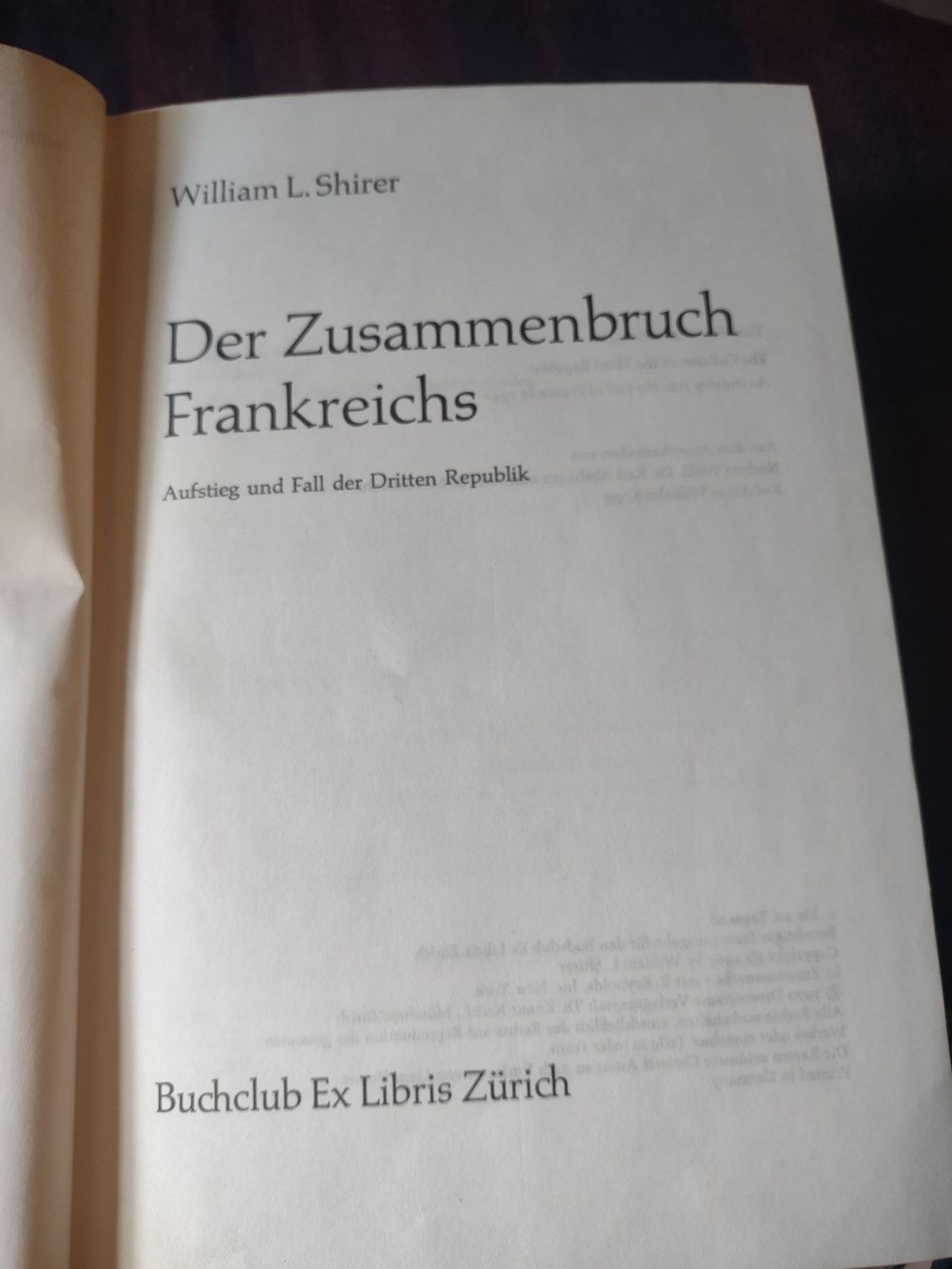 Bücher: Der Zusammenbruch Frankreichs – Gebraucht aus Bassersdorf von elm_f9sw