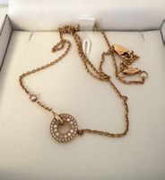 Fossil Damen Halskette Roségold mit Steinchen, neuwertig!