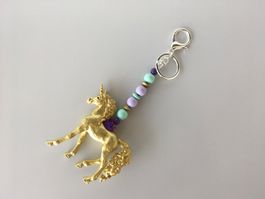 SCHLEICH Schlüsselanhänger Einhorn gold