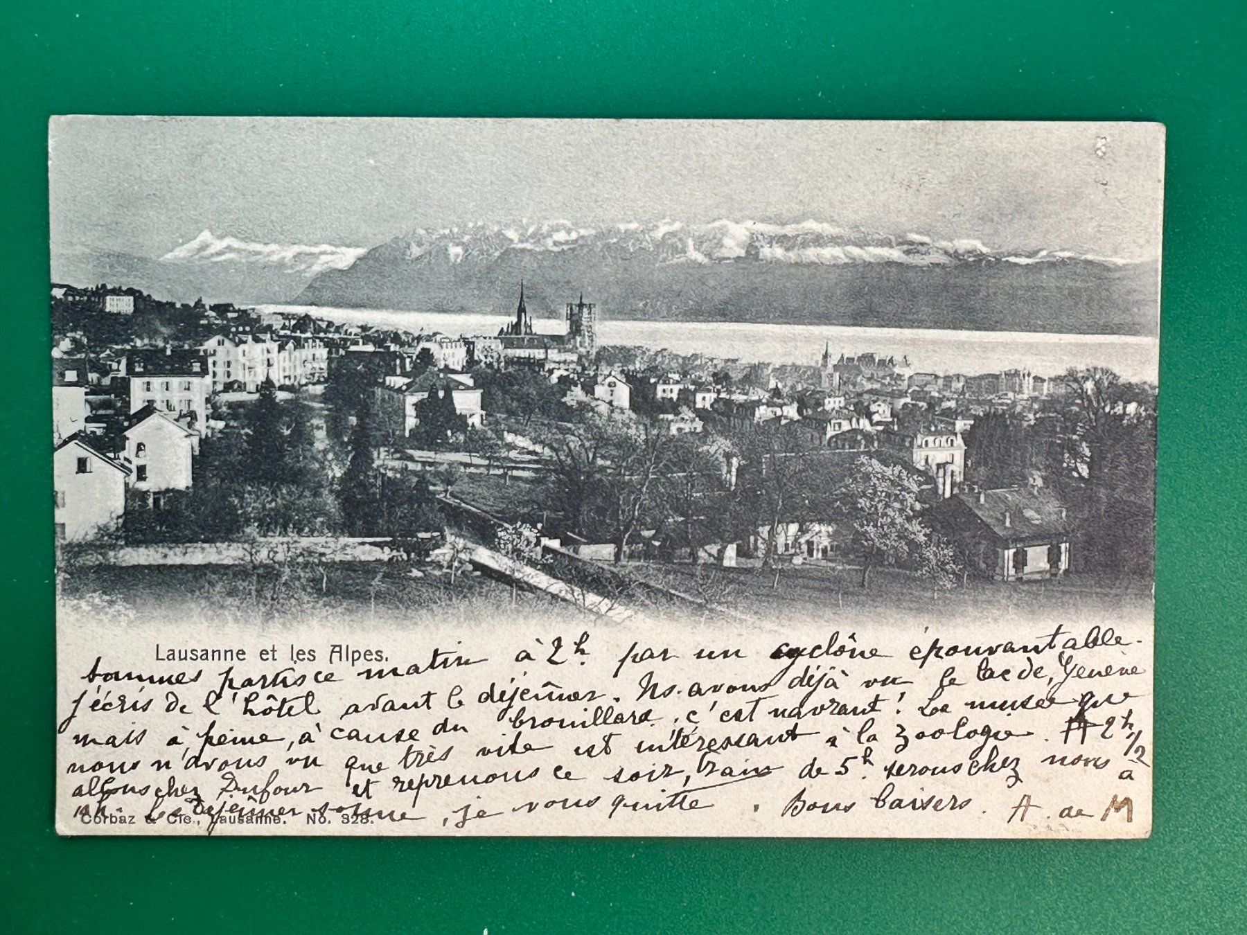 Ansichtskarten: Lausanne et les Alpes - 1902 – Gebraucht aus Steg VS von _vinci_