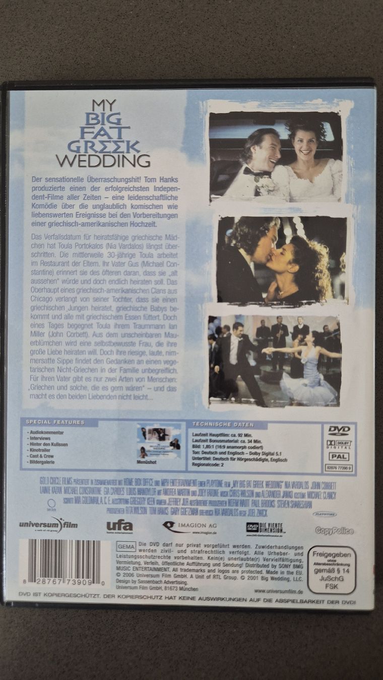 Tutti i DVDs: DVD: My Big Fat Greek Wedding – Usato da Auw venduto da Goldflimmer 1