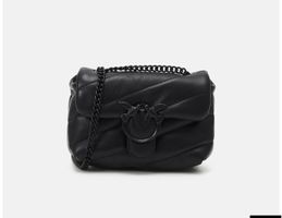 Pinko LOVE PUFF BABY - Umhängetasche - limo black