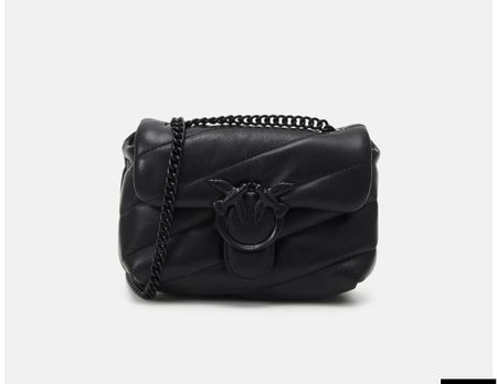 Pinko LOVE PUFF BABY - Umhängetasche - limo black