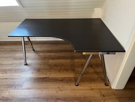 Eckschreibtisch Schwarz – Platzsparend für Homeoffice/Büro