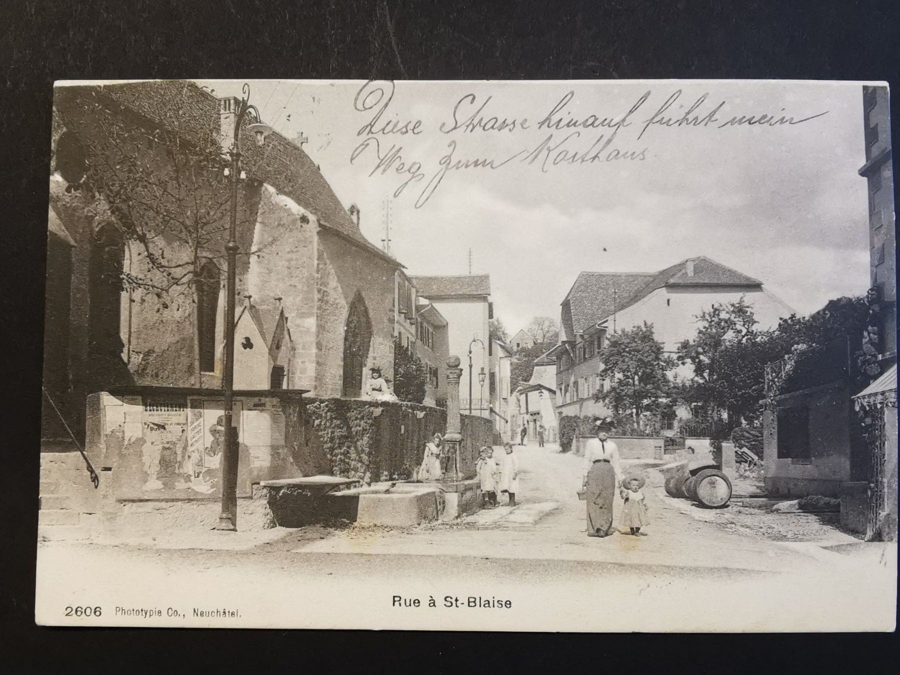 Cartoline postali: St.Blaise  Ansichtskarte  St-Blaise   Neuenburg  1907 – Usato da Rheineck venduto da kat_7gld