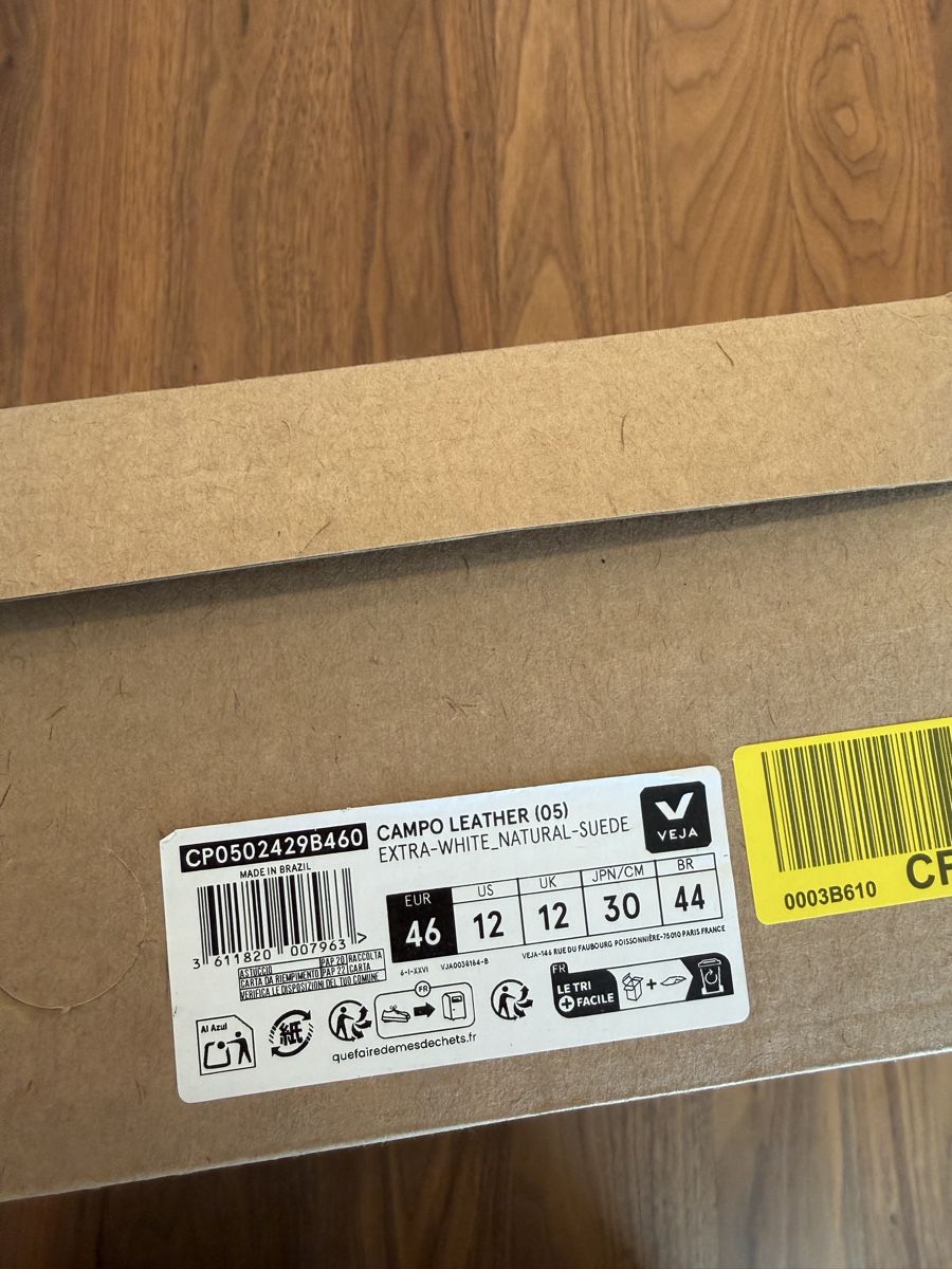 Veja Scarpe da uomo: VEJA Campo Sneaker Weiss Grau Gr. 46 – Usato da Zürich venduto da blancali 8