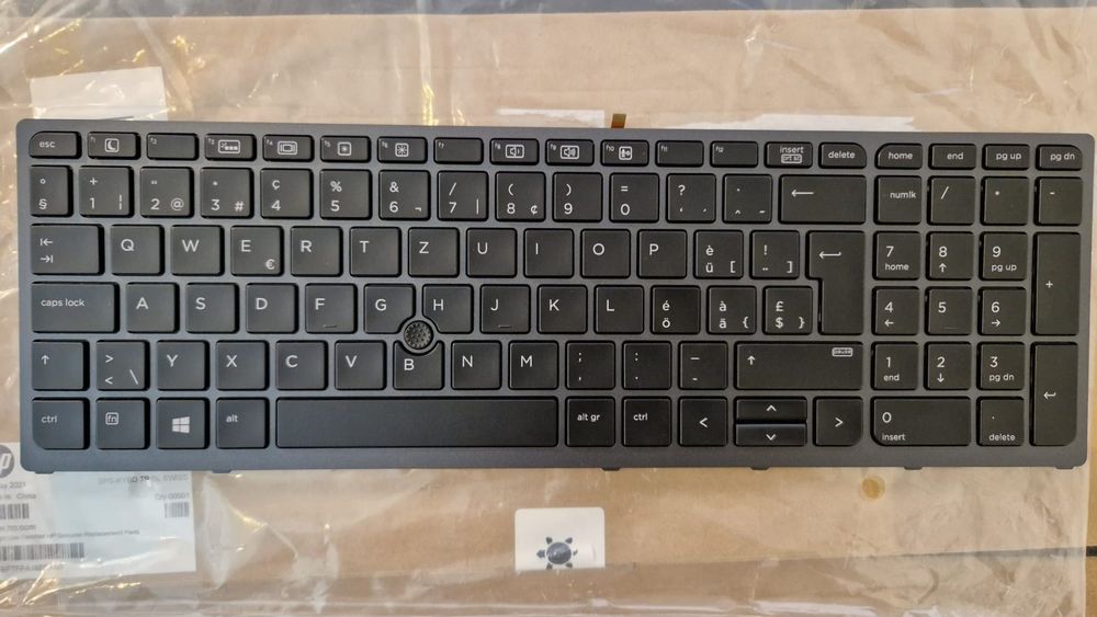 HP Clavier de remplacement Zbook 17 G3 (Switzerland QWERTZ) (Neu und ...