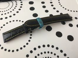 BRACELET CUIR LEATHER 22 MM TOP QUALITY - INCL BUCKLE NEW !