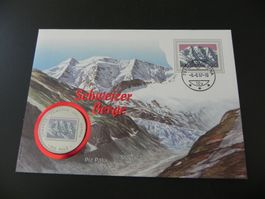Äquatorial Guinea 1000 Francos 1996 - Piz Palü - Münzbrief