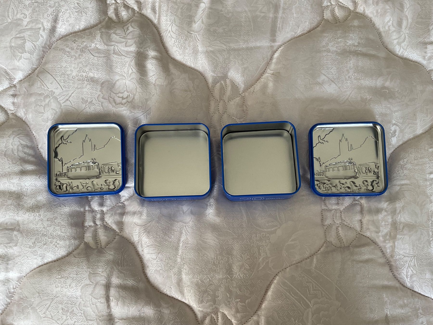 Contenitori & Simili: 2 Blechdose mit Deckel, Sandoz, Guetzlibox, 2-teilig, 9x5 cm – Usato da Regensdorf venduto da Polo101 4