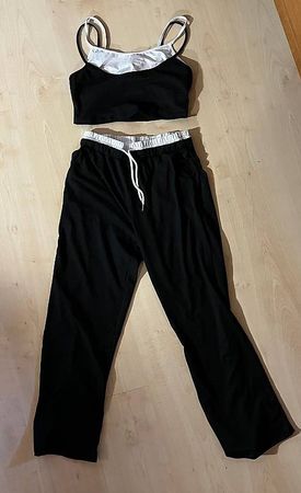 2-teiliges Set Schwarz/Weiß / Ensemble 2 pièces noir/blanc