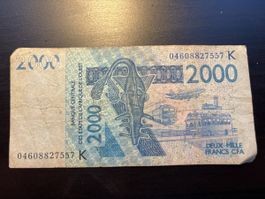 Billet Afrique de l’Ouest 2003