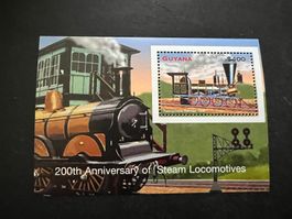 Guyana 200 YEARS OF THE STEAM LOCOMOTIVBlock ** Luxus (D280)