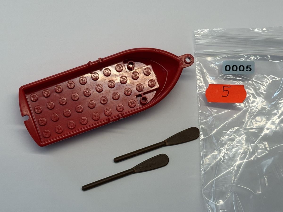 Lego Giocattoli: 1 Stück /Rotes Lego Boot mit Ruder. – Usato da Rheinfelden venduto da zim_2hqc 2