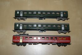 3 x SBB Personenwagen H0 von Lima